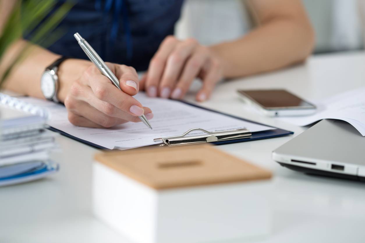 courrier d'entreprise tampon