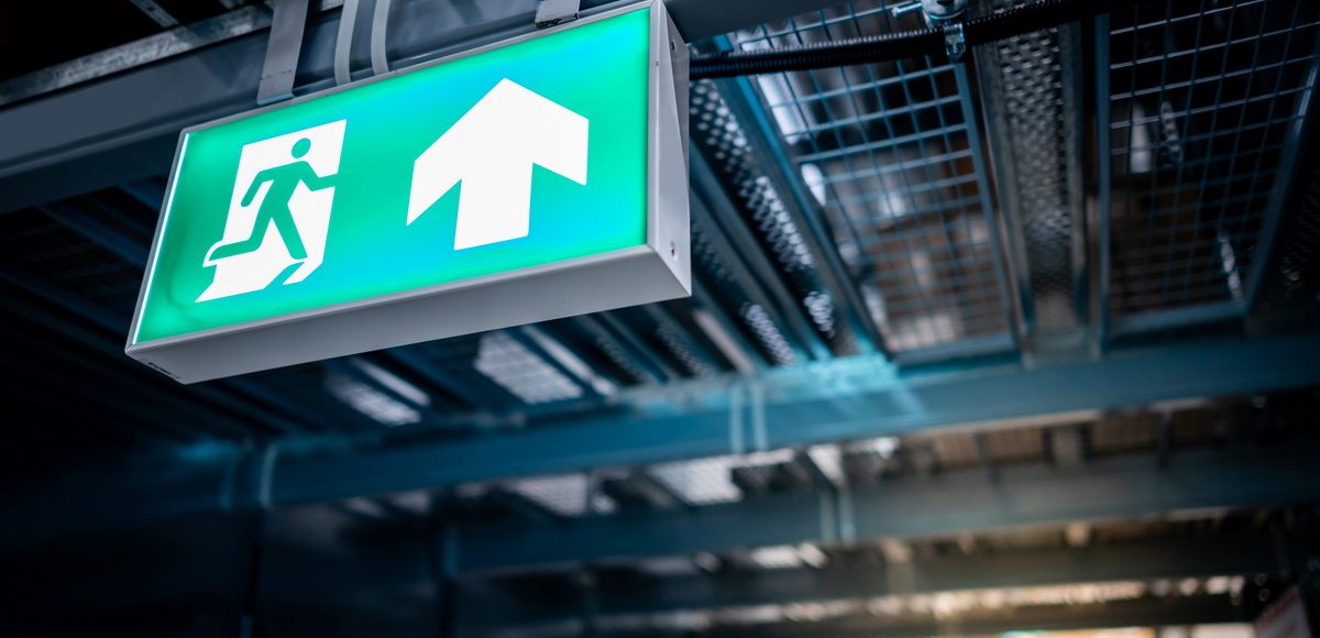 signalétique sortie d'urgence